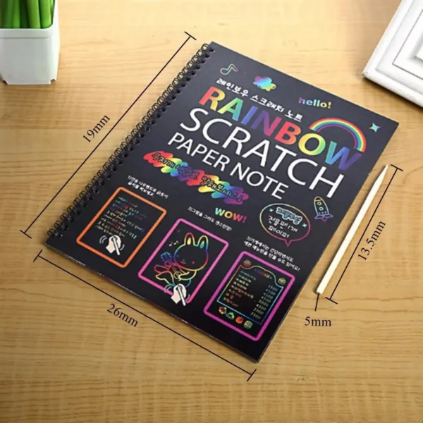 5-Pack Magic Scratch Art Notebooks for Kids - Image 2