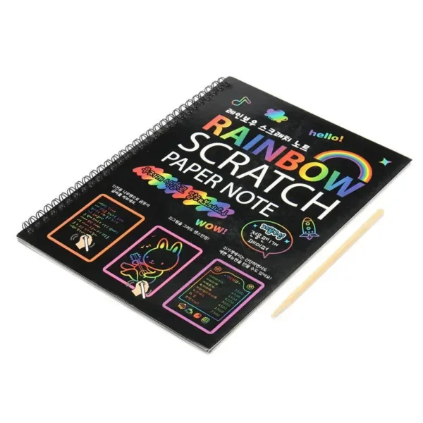 5-Pack Magic Scratch Art Notebooks for Kids