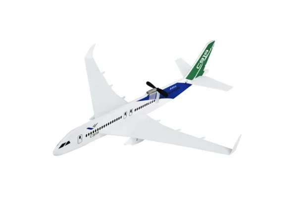 C919 350mm Wingspan Intelligent Electric Free Flying Paper Plane Bubble Rechargeable Airplane DIY