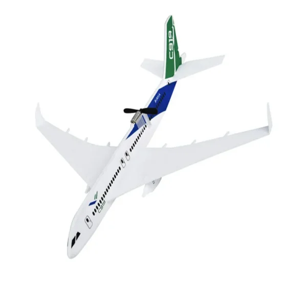 C919 350mm Wingspan Intelligent Electric Free Flying Paper Plane Bubble Rechargeable Airplane DIY