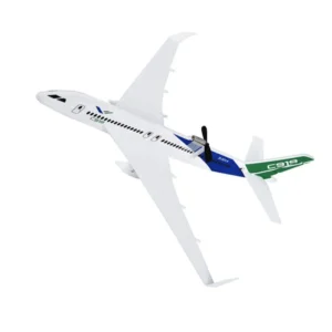 C919 350mm Wingspan Intelligent Electric Free Flying Paper Plane Bubble Rechargeable Airplane DIY - White