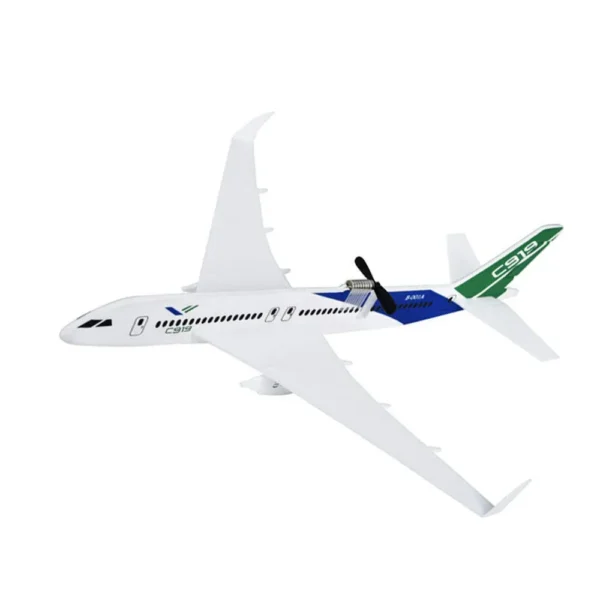 C919 350mm Wingspan Intelligent Electric Free Flying Paper Plane Bubble Rechargeable Airplane DIY