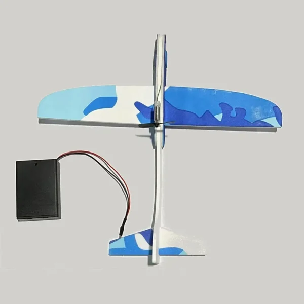 Single_bi-plane electric glider assembly kit science education toys airplane model diy set Sale