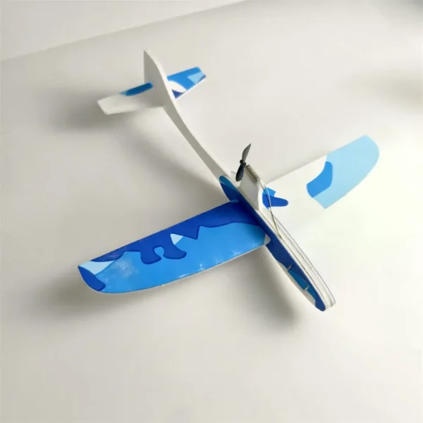 Single_bi-plane electric glider assembly kit science education toys airplane model diy set Sale
