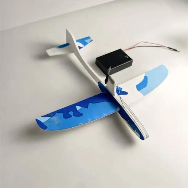 Single_bi-plane electric glider assembly kit science education toys airplane model diy set Sale