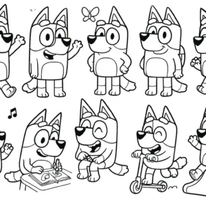 Bluey Coloring Page – Fun Printable for Kids